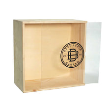 Load image into Gallery viewer, Wooden Box with Clear Acrylic Glass Sliding Cover
