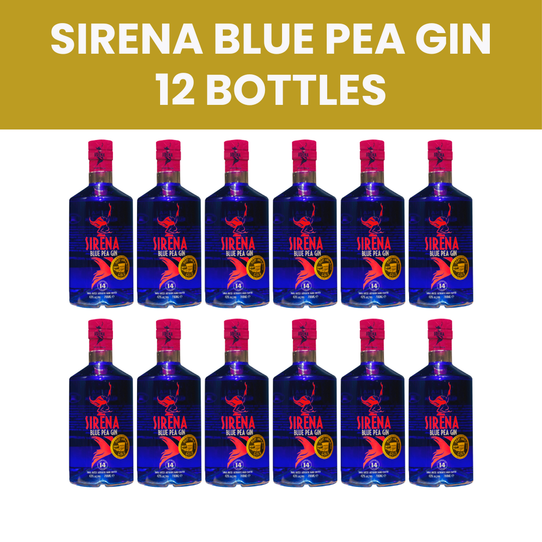 Sirena Blue Pea Gin - 12 Pack