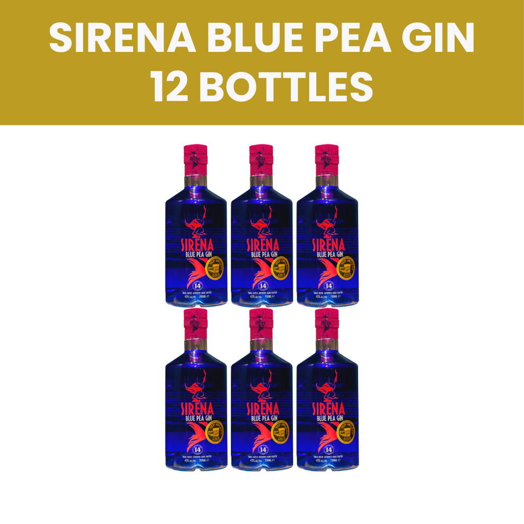 Sirena Blue Pea Gin - 6 Bottles